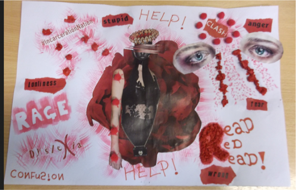 Artwork displaying dyslexia