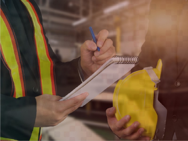 team at warehouse smiling